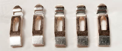 Sølvkontakter brukt til trikkekontrollere