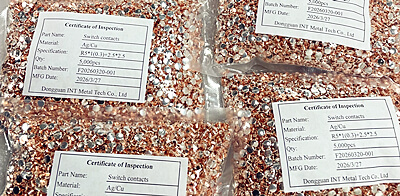 Stabil levering for sølvkontakter AgCu Bimetallnagler